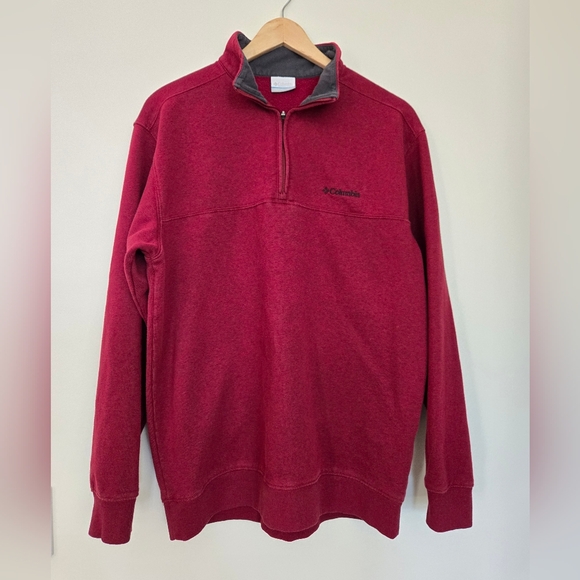 Columbia Men's Red Sweater - Picture 1 of 7